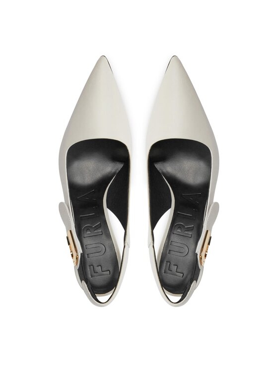 Furla Sandalias Furla Sign Slingback T.90 YG05SGN-BX2681-1843S-90293900 Écru