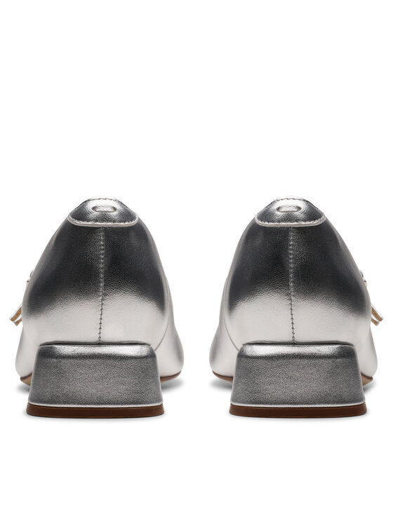 Clarks Balerini Clarks Daiss 30 Shine 26179900 Argintiu