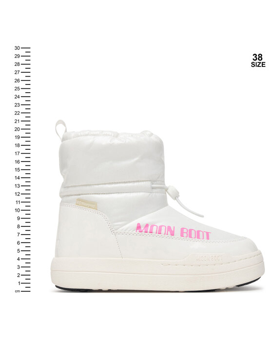 Moon Boot Śniegowce Moon Boot Jr Park Tube Mid Glitter Wp 80D3440110 S Biały