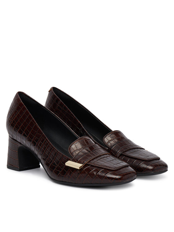 Clarks Décolleté Clarks Fernie Edge 26327185 Marrone scuro
