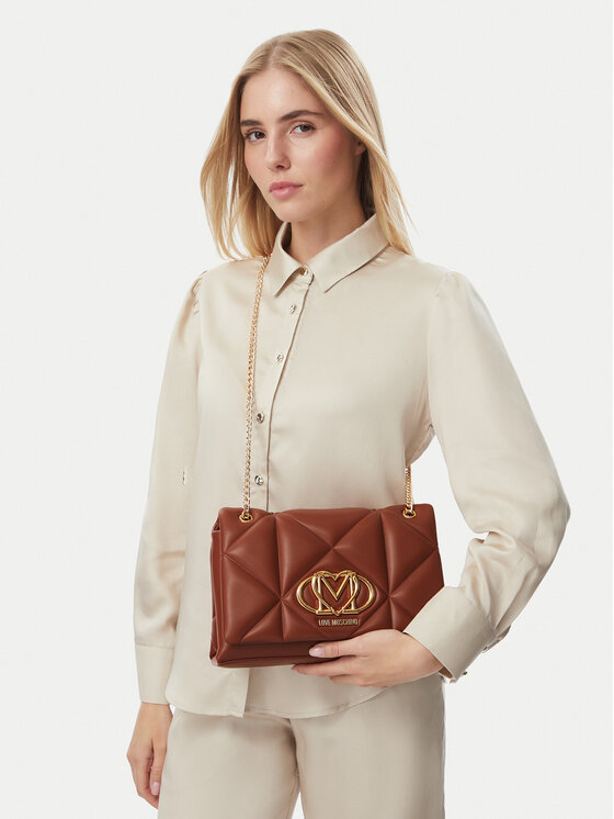 LOVE MOSCHINO Torebka LOVE MOSCHINO JC4041PP0PLC0208 Brązowy jasny
