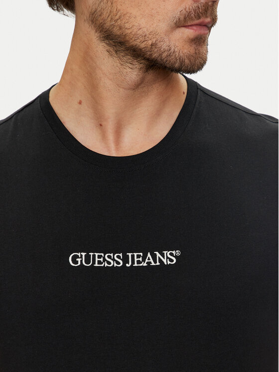 Guess Jeans Guess Jeans Футболка M4YI52 K8HM0 Чорний Regular Fit