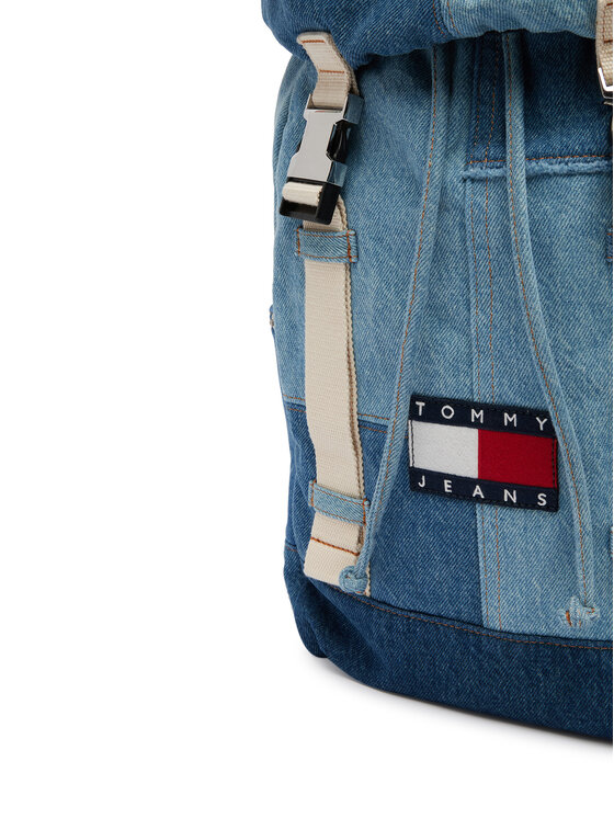 Tommy Jeans Раница Tommy Jeans Tjm Denim Patchwork Backpack AM0AM14268 Син
