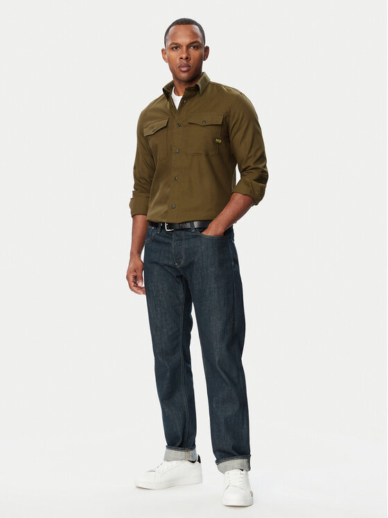 G-STAR G-Star Raw Košulja Marine D24963-C290 Kaki Slim Fit