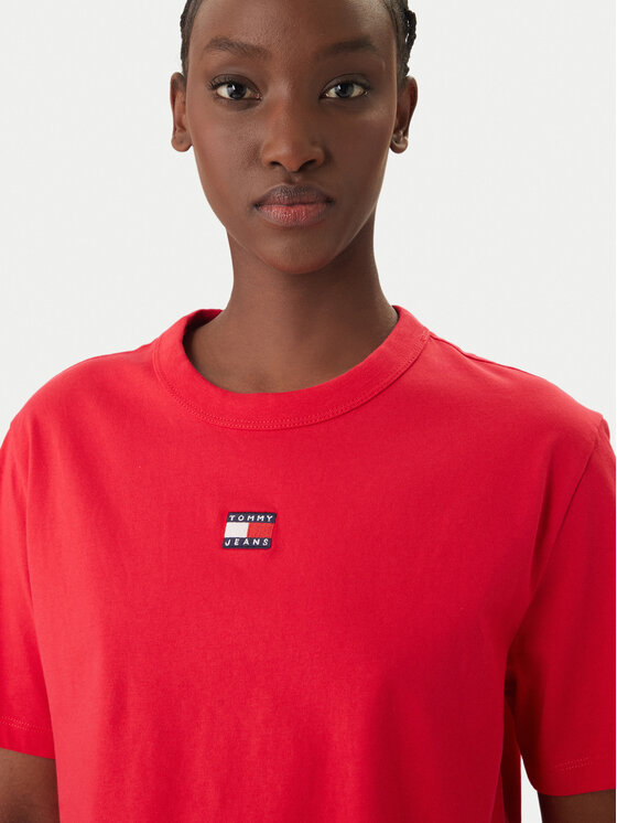 Tommy Jeans Tommy Jeans Camiseta DW0DW22202 Rojo Boxy Fit