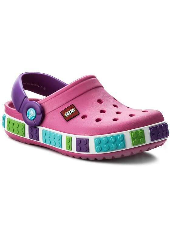 Crocs Klapki Crocs Crocband Kids Lego Clog 12080 Różowy