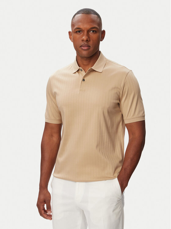 Bugatti Bugatti Polo 8150-15105E Marrón claro Regular Fit