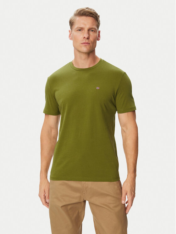 Napapijri Napapijri Camiseta Salis Ss NP0A4H8D Caqui Regular Fit