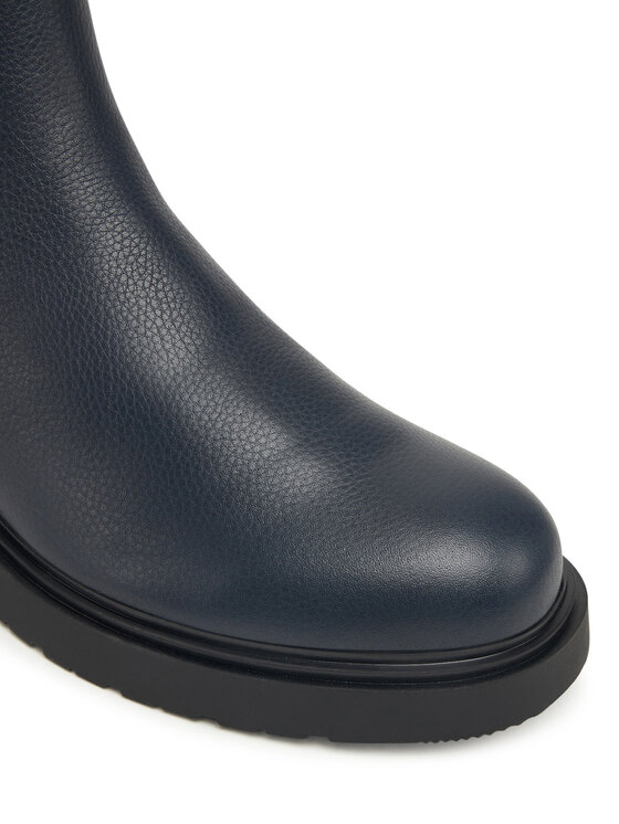 Calvin Klein Kotníková obuv s elastickým prvkem Calvin Klein Combat Ess Chelsea Boot Lth YM0YM01374 Tmavomodrá