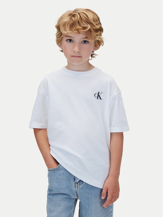 Calvin Klein Calvin Klein Conjunto de camisetas LVCKTJI19B Blanco Regular Fit