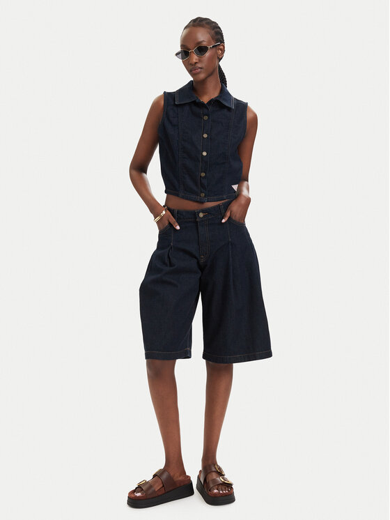 Guess Jeans Guess Jeans Жилет W6GHZ9 D7971 Cиній Regular Fit