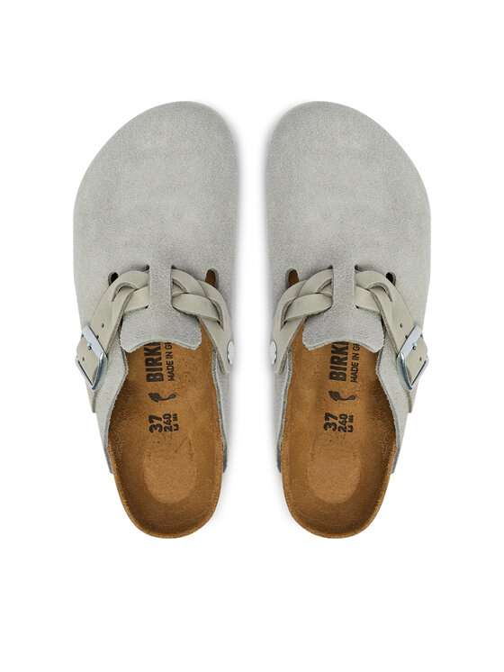 Birkenstock Шльопанці Birkenstock Boston Braided 1032933 Світло-сірий