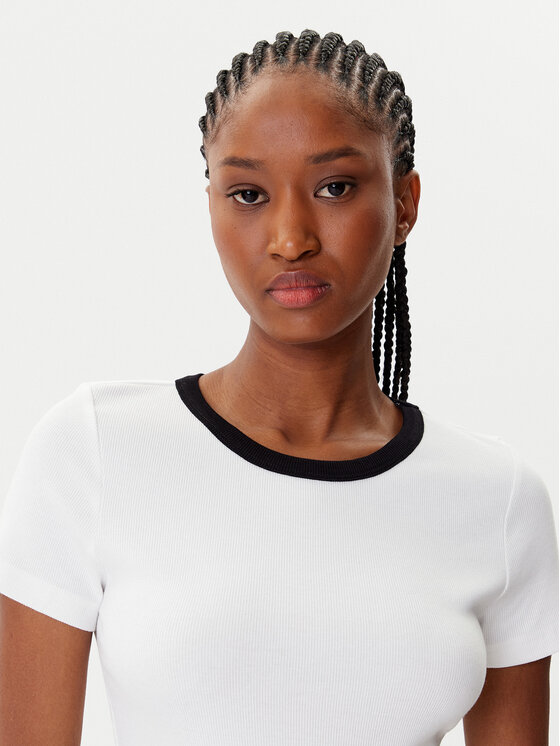 Morgan Morgan Camiseta 252-DOPPY Blanco Slim Fit