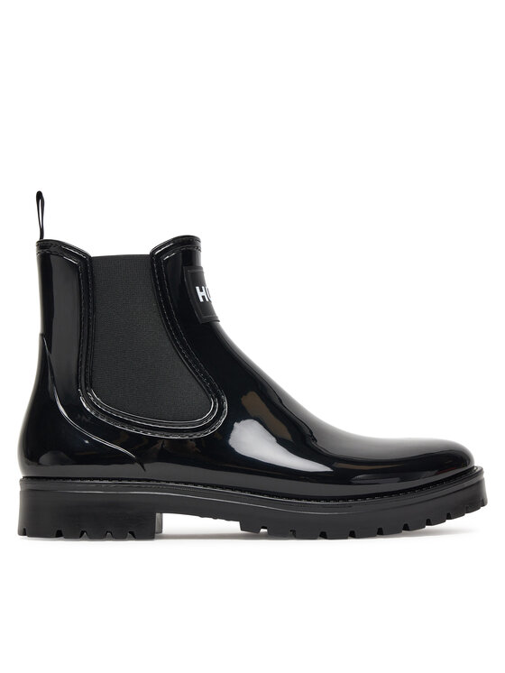 HUGO Гумові чоботи HUGO Tabita Rain Bootie 50498397 Чорний