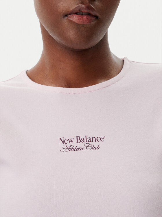 New Balance New Balance T-Shirt WT51958 Ροζ Slim Fit