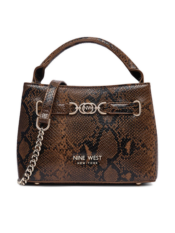 Nine West Kabelka Nine West EO-CITY GRACE-LDA9420 SNAKE Hnědá