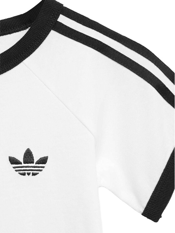 adidas adidas Camiseta 3-Stripe KR3715 Blanco Regular Fit