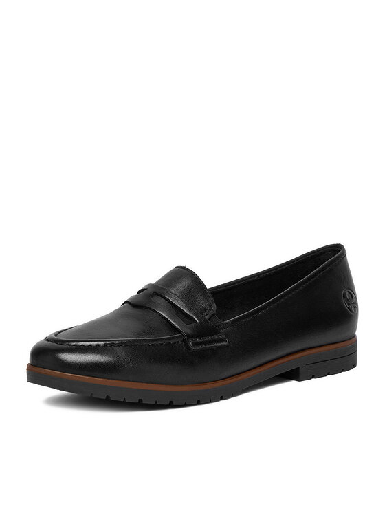 Rieker Loaferke Rieker 45300-02 Črna