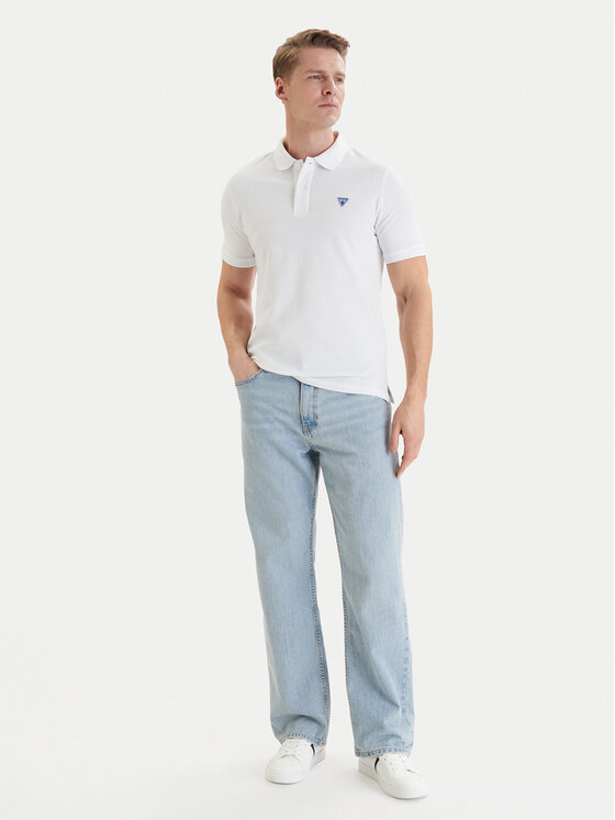 Guess Guess Поло F6GP03 K9WF1 Білий Slim Fit