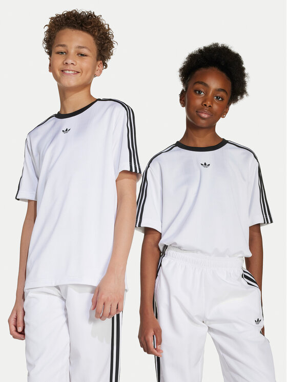 adidas adidas Футболка Jacquard JV8655 Білий Loose Fit