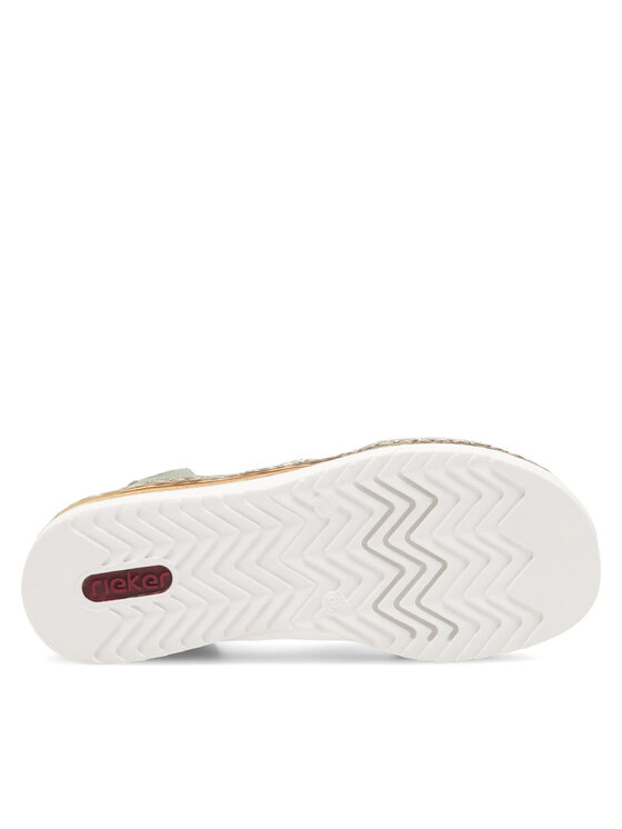 Rieker Sandali Rieker 679L4-52 Zelena