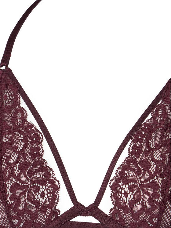 Hunkemöller Hunkemöller Sujetador con aros 302379 Guinda/burdeos