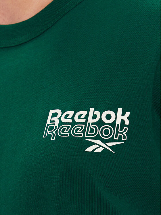 Reebok Reebok Póló Ri Brand Proud Gfx Ss Tee 100076384 Zöld Regular Fit