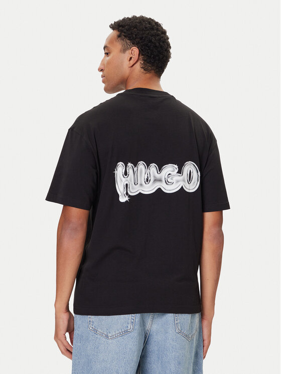 HUGO HUGO Camiseta Nyrotee 50549769 Negro Loose Fit