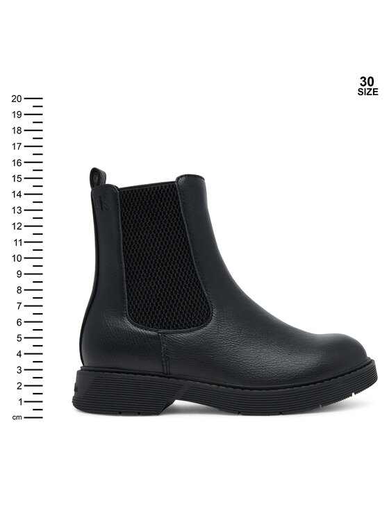 Calvin Klein Škornji Calvin Klein Chelsea Boot V3X5-83184-1355 S Črna