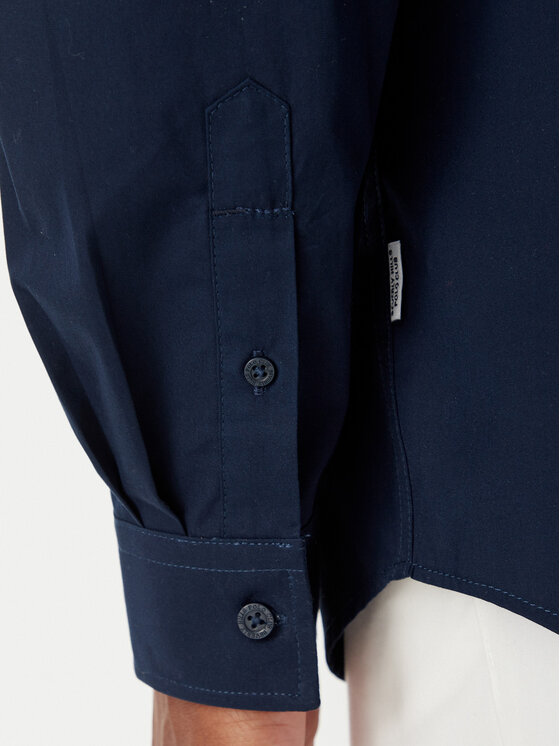 Beverly Hills Polo Club Beverly Hills Polo Club Camisa P-SS26M-BRASS Azul marino Regular Fit