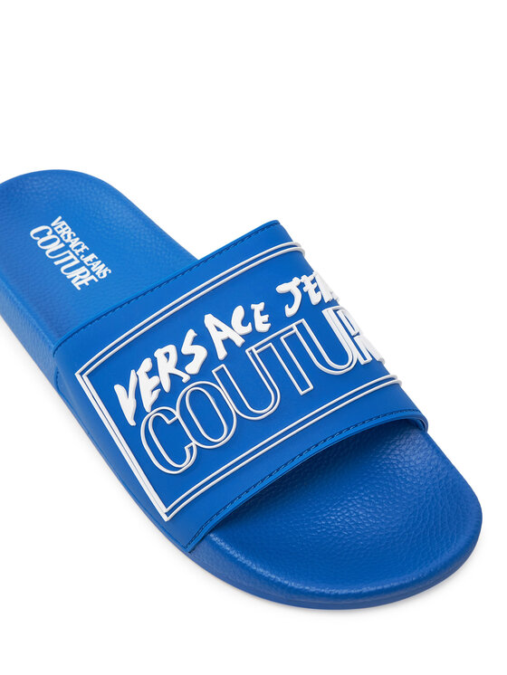 Versace Jeans Couture Шльопанці Versace Jeans Couture 78YA3SQ3 Голубий