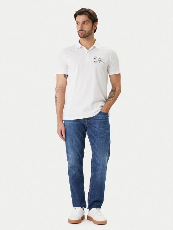 Guess Guess Polo F6GP01 K8FQ4 Blanco Regular Fit