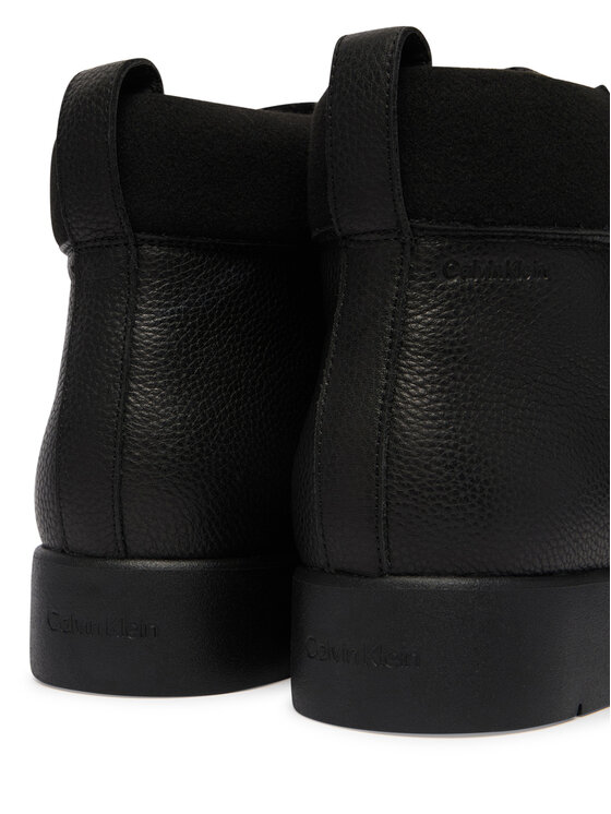 Calvin Klein Зимни обувки Calvin Klein Hybrid City Lug Mid Boot F Lth HM0HM02260 Черен