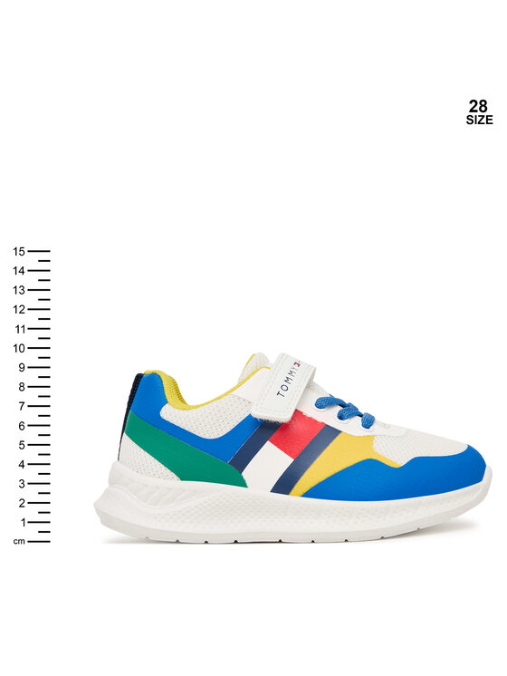 Tommy Hilfiger Superge Tommy Hilfiger Flag Low Cut Lace-Up/Velcro T1X9-34369-1843 M Pisana
