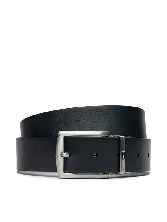 Tommy Hilfiger Cintura da uomo Tommy Hilfiger Denton 3.5 Rev AM0AM13012 Blu scuro