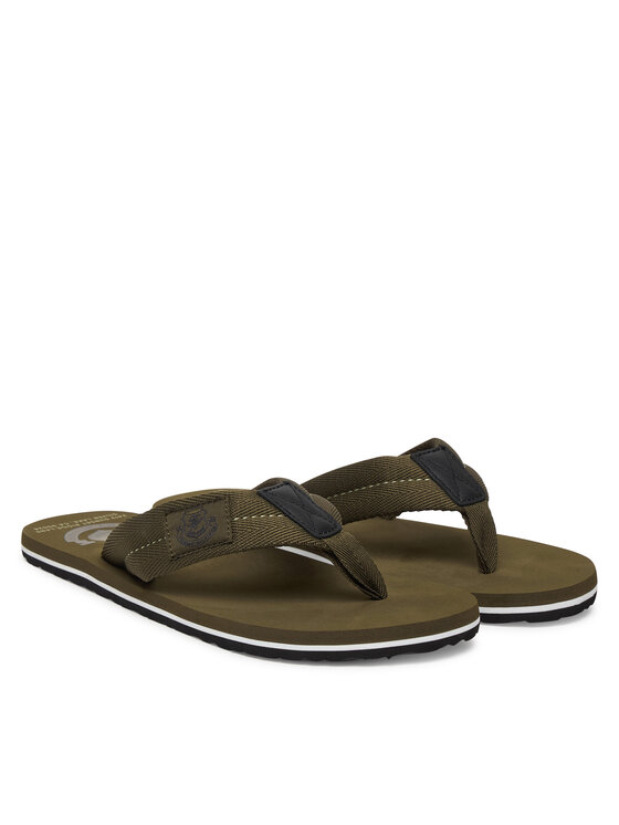 Tommy Hilfiger Japonki Tommy Hilfiger Patch Hilfiger Beach Sandal FM0FM05804 Zielony