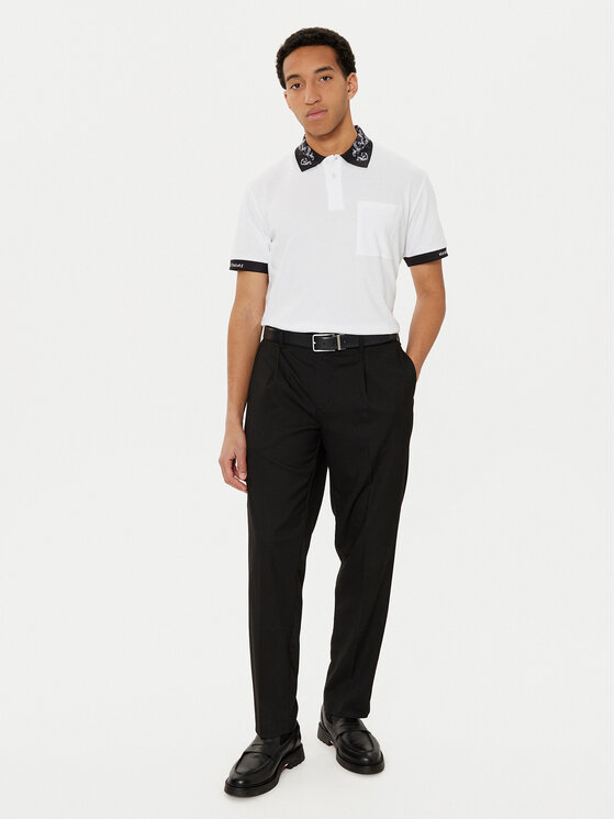 Versace Jeans Couture Versace Jeans Couture Поло 78GAGT04 Білий Regular Fit