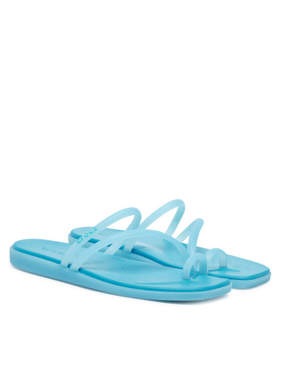 Crocs В'єтнамки Crocs Miami Frosted Toe Loop 211253 Голубий