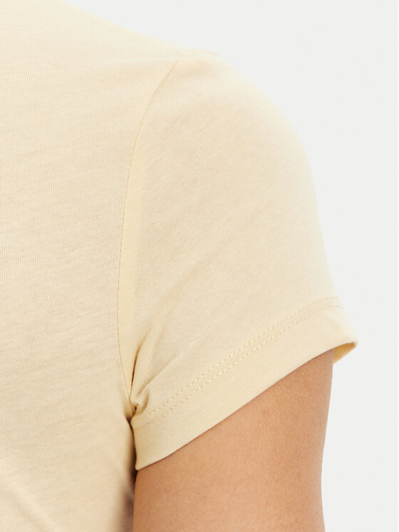 Tommy Jeans Tommy Jeans Camiseta Tonal Linear DW0DW20315 Amarillo Slim Fit