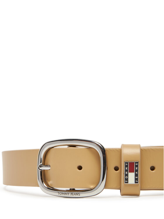 Tommy Jeans Dámsky opasok Tommy Jeans Tjw Oval 3.0 AW0AW15836 Écru
