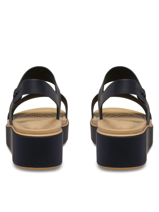 Crocs Босоніжки Crocs Brooklyn Matte Wrap Low Wedge 211802 Чорний