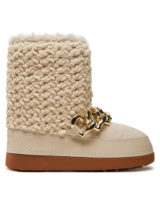 LOVE MOSCHINO Μπότες Χιονιού LOVE MOSCHINO JA24322G0LISI120 Μπεζ