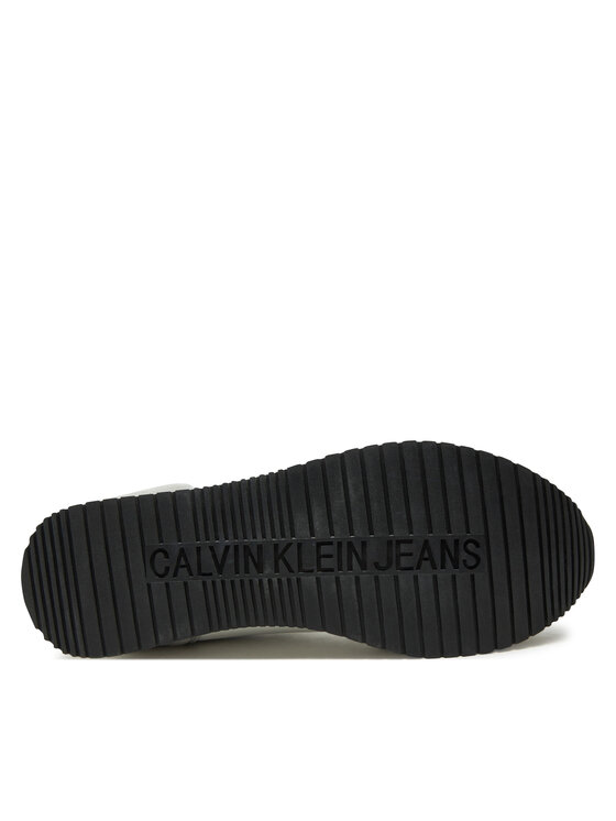 Calvin Klein Jeans Sneakersy Calvin Klein Jeans Retro Runner Iconic Snk YM0YM01119 Biela