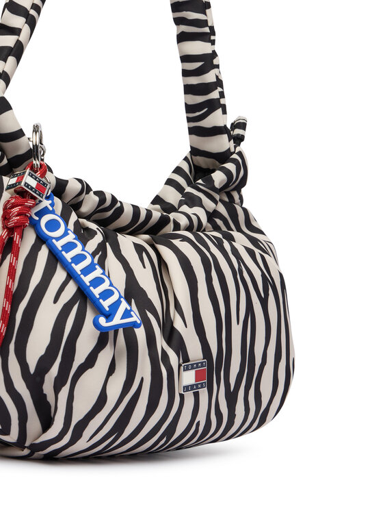 Tommy Jeans Torebka Tommy Jeans Tjw Icon Charms Zebra Shlder Bag AW0AW18882 Biały