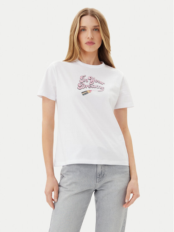 HUGO HUGO Футболка Damacia_5 50540237 Білий Regular Fit