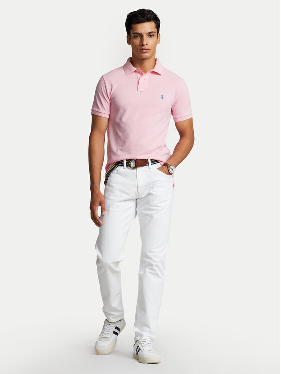Polo Ralph Lauren Polo Ralph Lauren Поло Core Replen 710795080 Рожевий Slim Fit