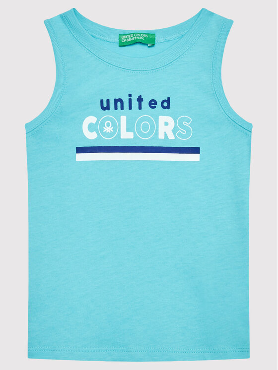 United Colors Of Benetton United Colors Of Benetton Marškinėliai 3I1XGH002 Mėlyna Regular Fit