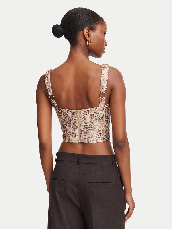 Bardot Bardot Top Carolina  60423TB Marrón claro Slim Fit