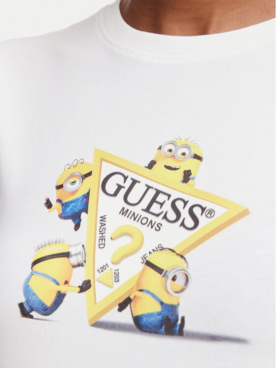 Guess Jeans Guess Jeans Camiseta W6YI62 K6415 Blanco Regular Fit