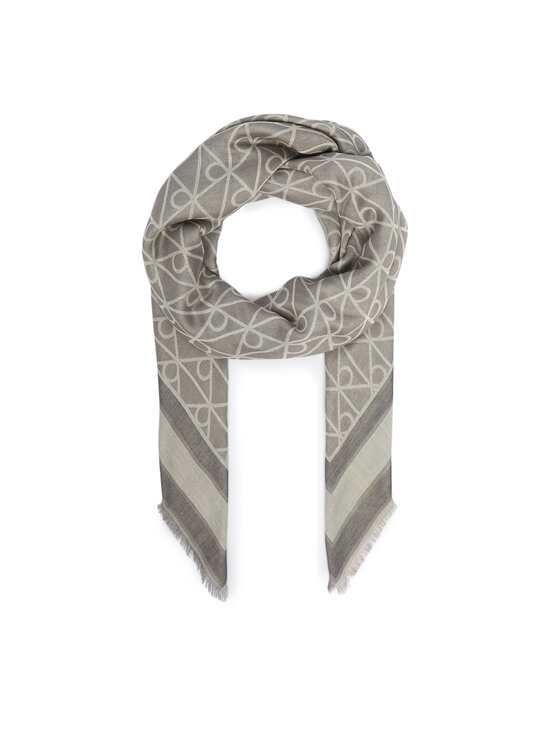 Calvin Klein Foulard Calvin Klein Emblem Aop Jacquard Square Scarf LV04F8080G Grigio